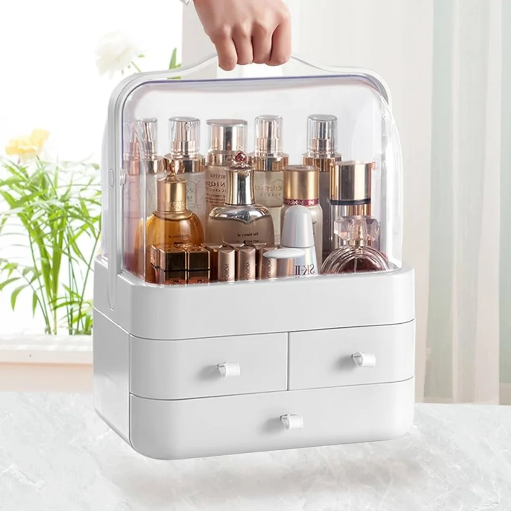 Cosmetic Storage Bin Large Dust and Water proof